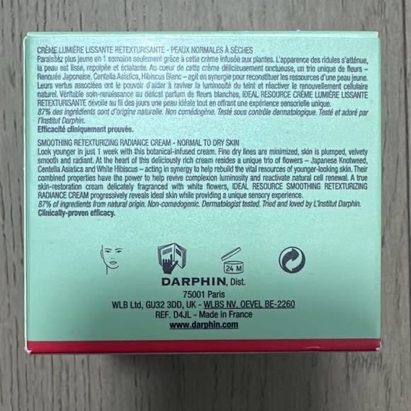 Darphin ldeal Resource anti aging smooth retexturizing radiance cream New in box - Picture 3 of 3